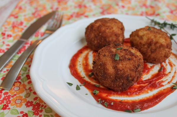 Beer and Gouda Risotto Balls Main