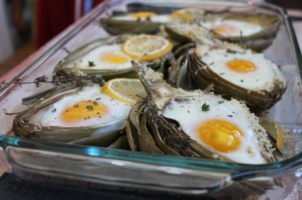 Artichoke Baked Egg