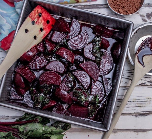 Chocolate Balsamic Roasted Beets Top