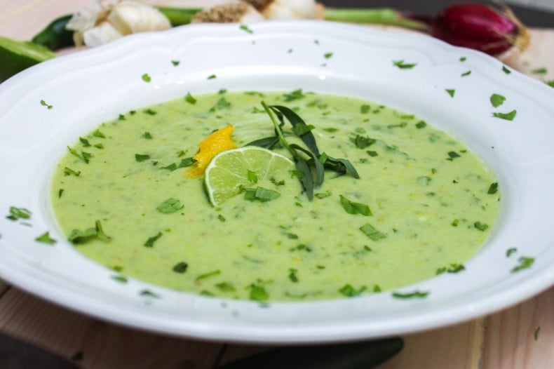 Avocado Gazpacho Close Up