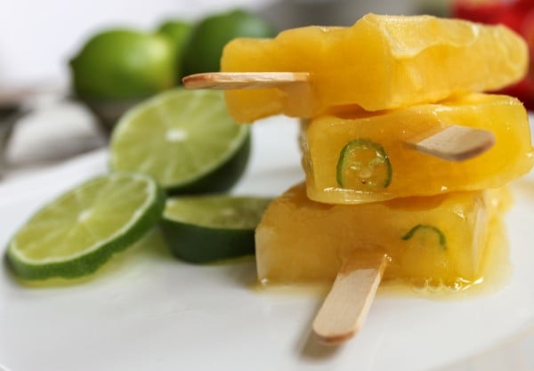 Boozy Mango Popsicle with Lime, Serrano Main