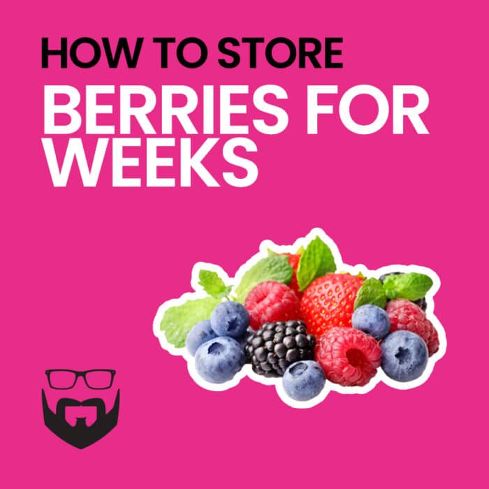 How to Store Berries for Weeks Square - Pink