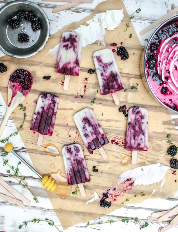 Blackberry Chevre Popsicle