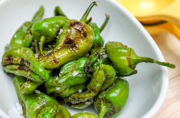 Grilled Peppers with Lime & Salt