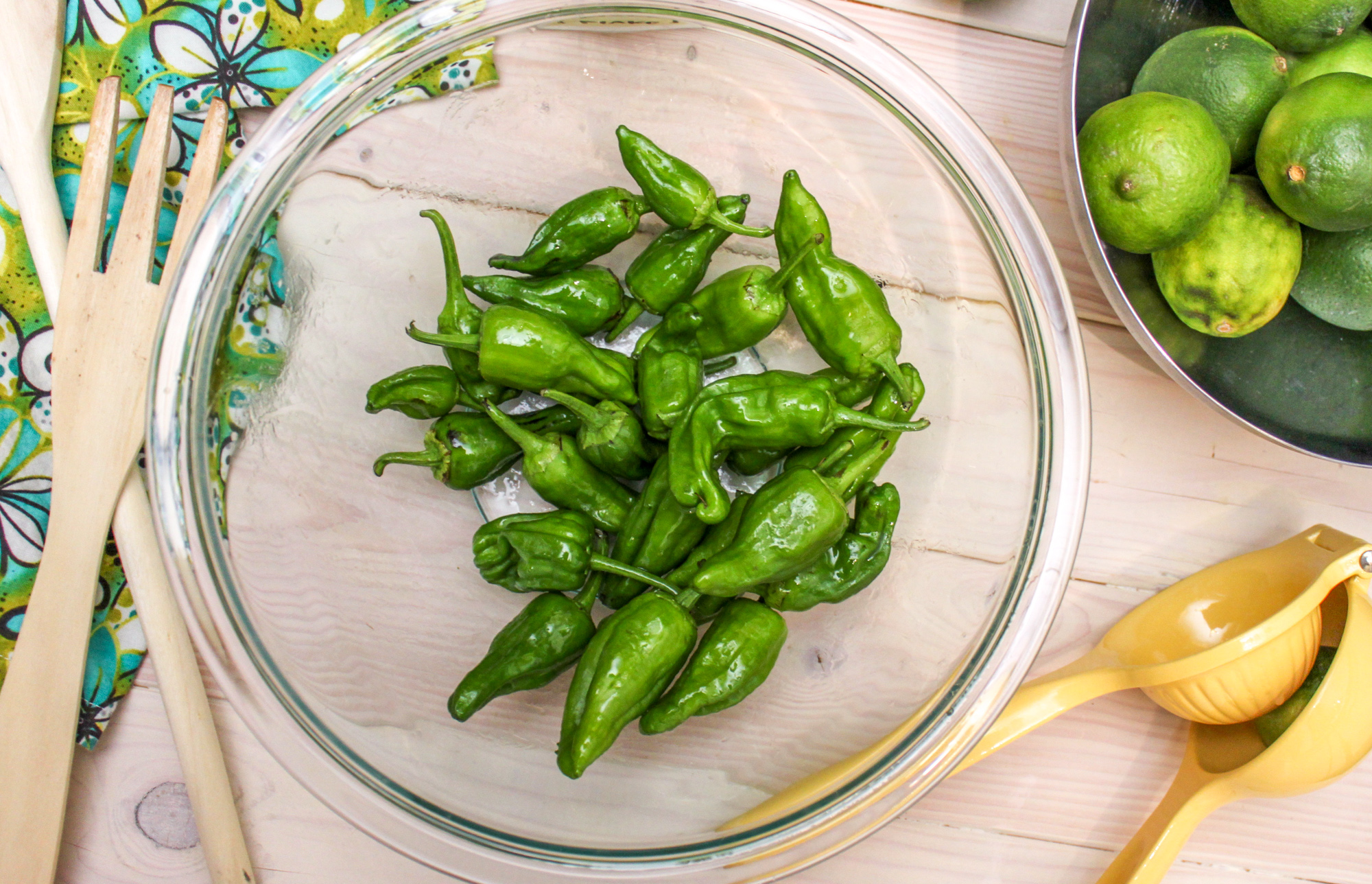 Grilled Peppers with Lime & Salt