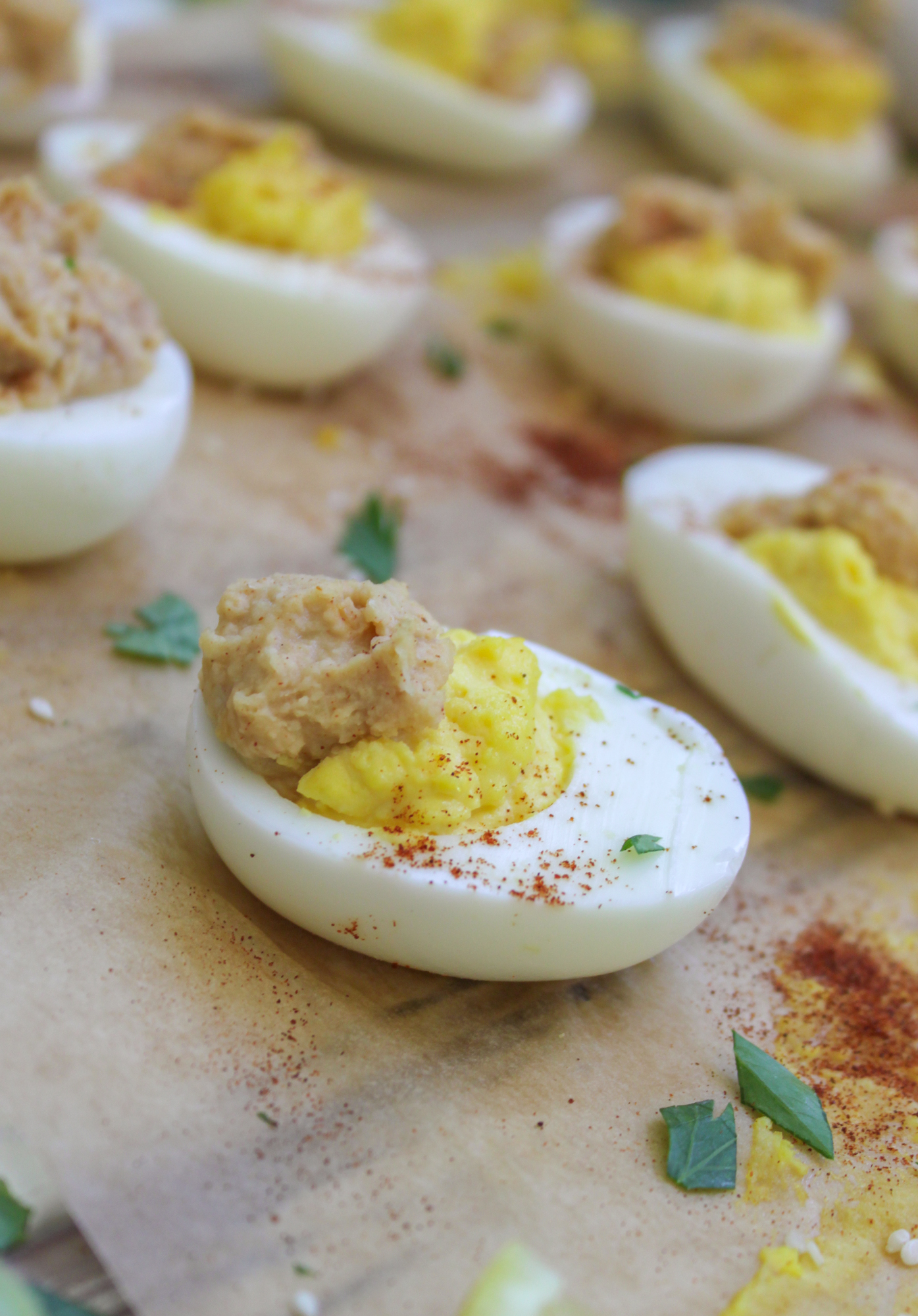 Hummus Deviled Eggs