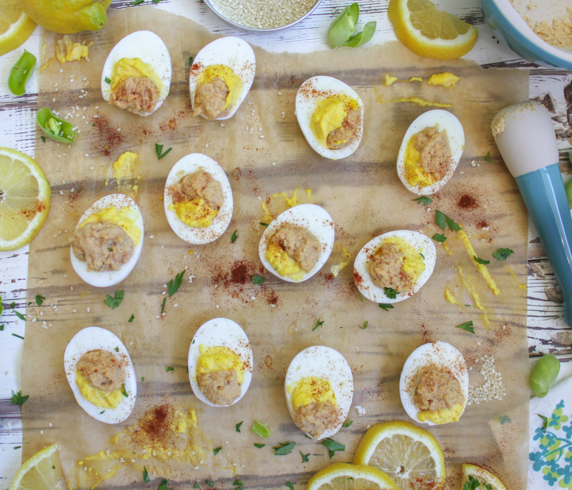 Hummus Deviled Eggs