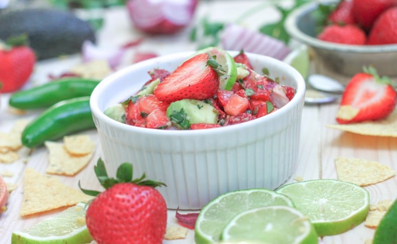 Sweet Strawberry Avocado Salsa