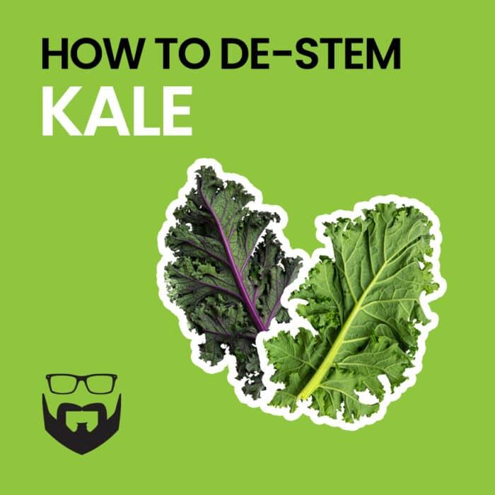 How to De-Stem Kale Square - Green
