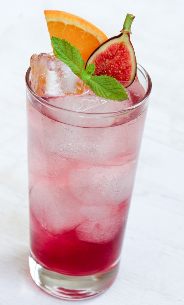 Fig Vodka & Soda Cocktail