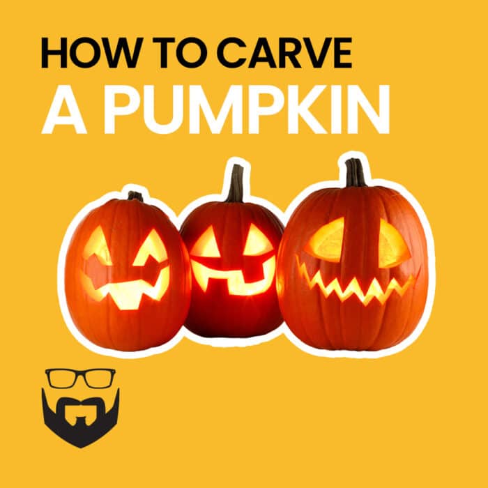 How to Carve a Pumpkin Square - Yellow