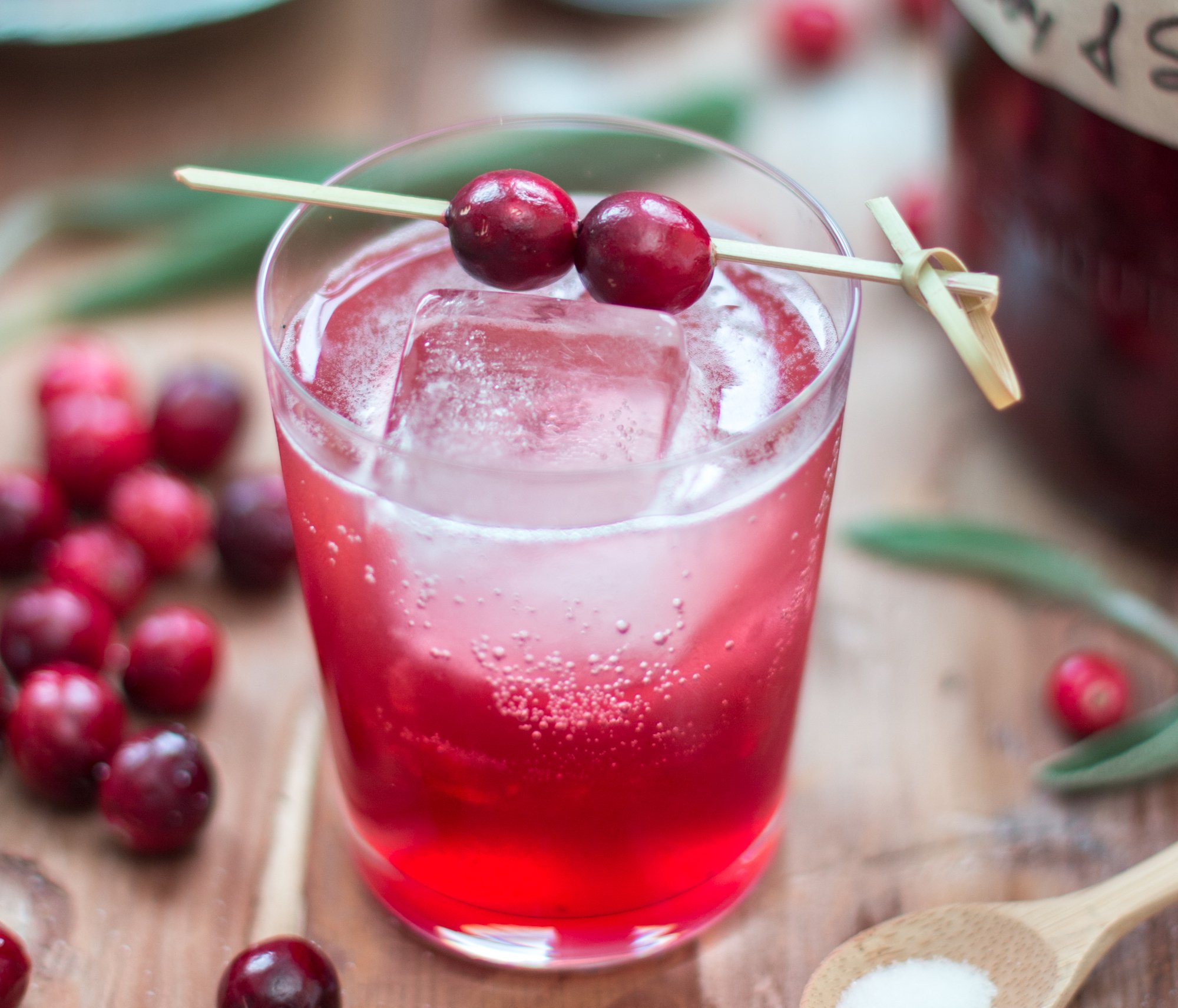 Cranberry Sage Shrub Drinking Vinegar