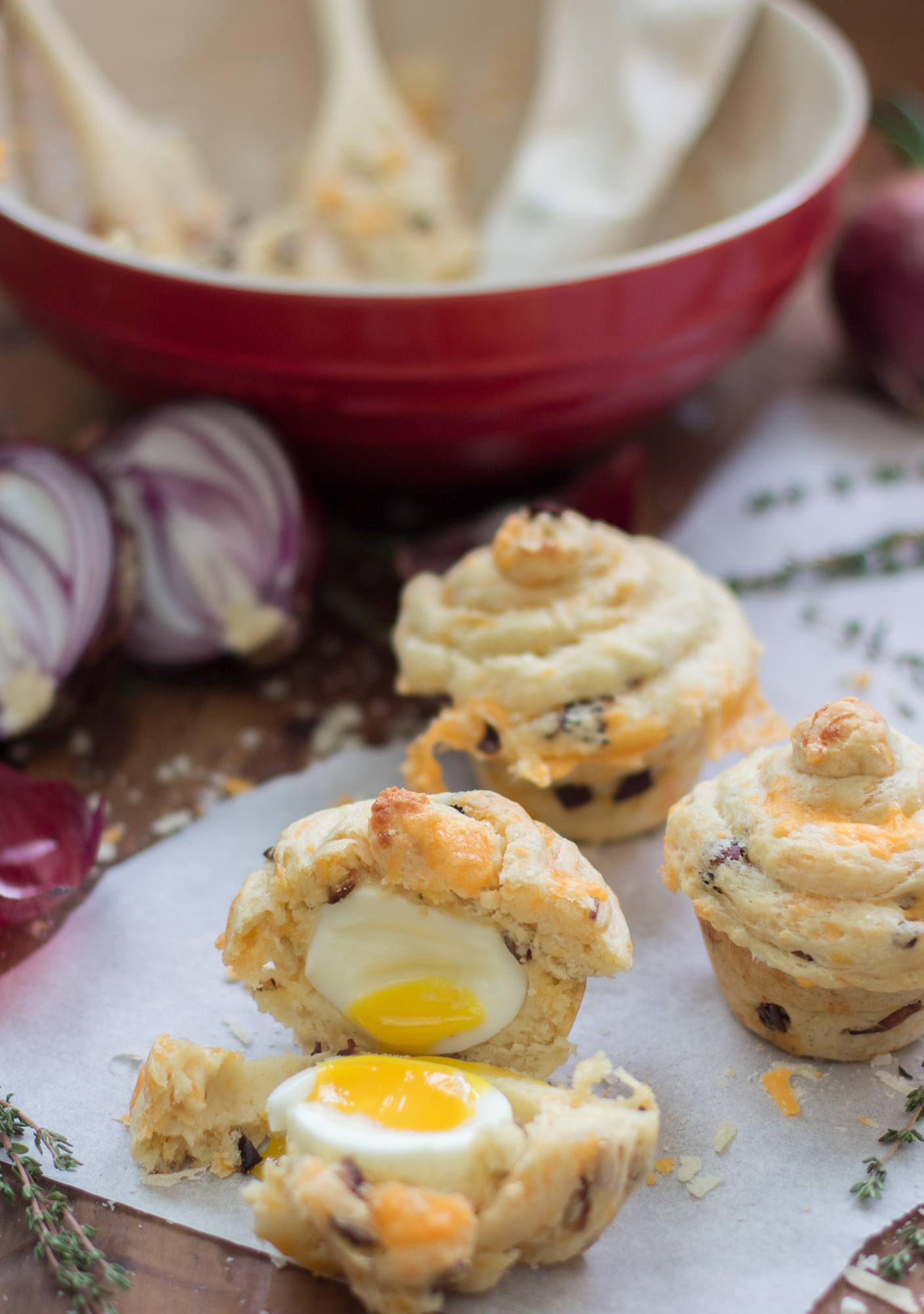 Egg Baked Inside a Muffin