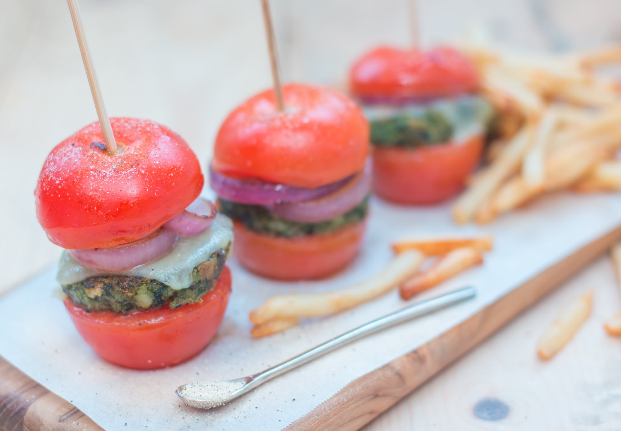 Mini Salt & Tomato Burgers
