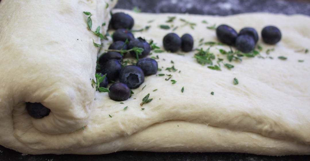 Blueberry Thyme Olive Oil Bread