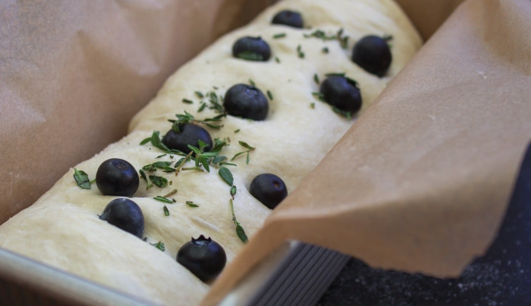 Blueberry Thyme Olive Oil Loaf