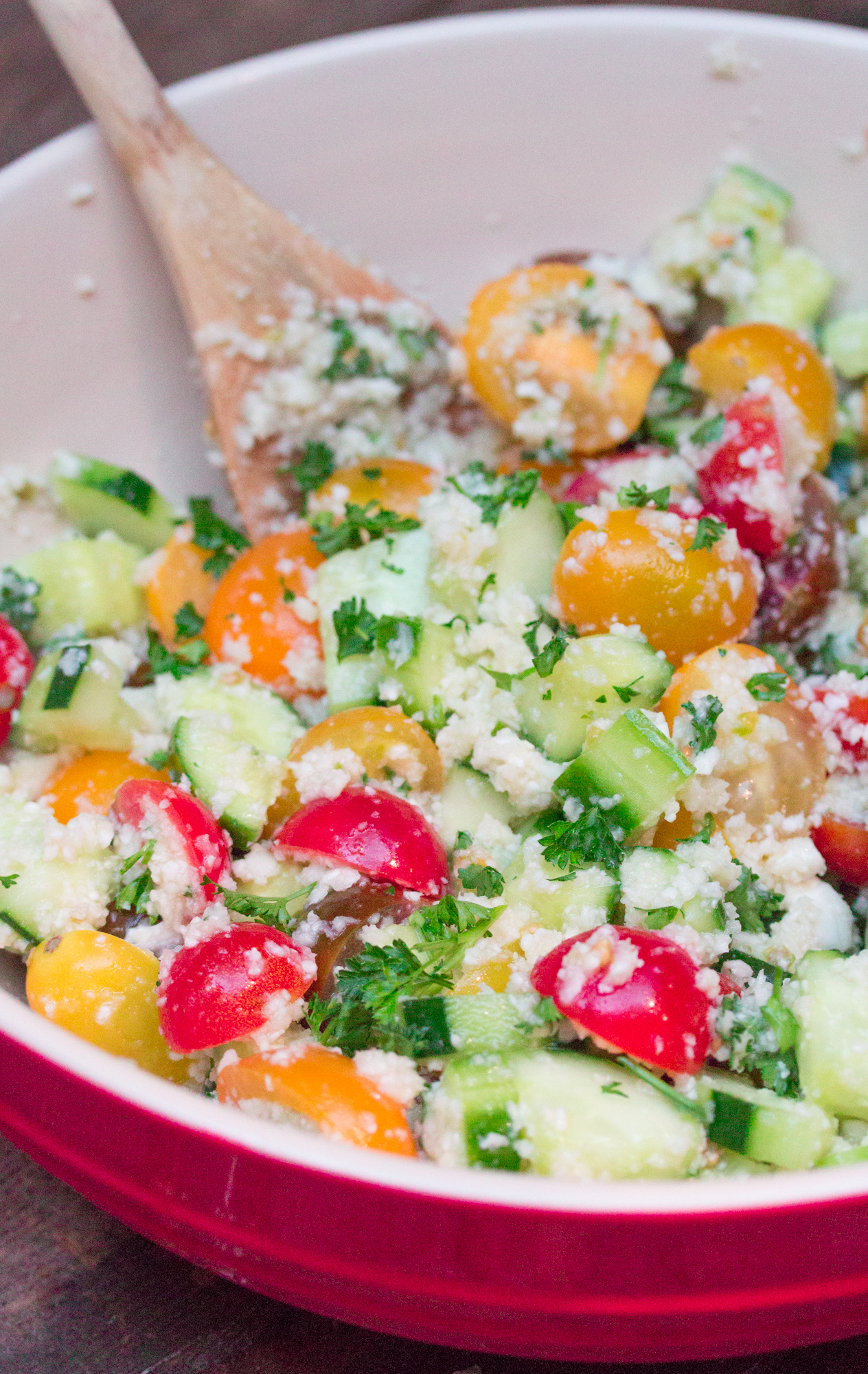 Cauliflower Rice Tabbouleh Salad