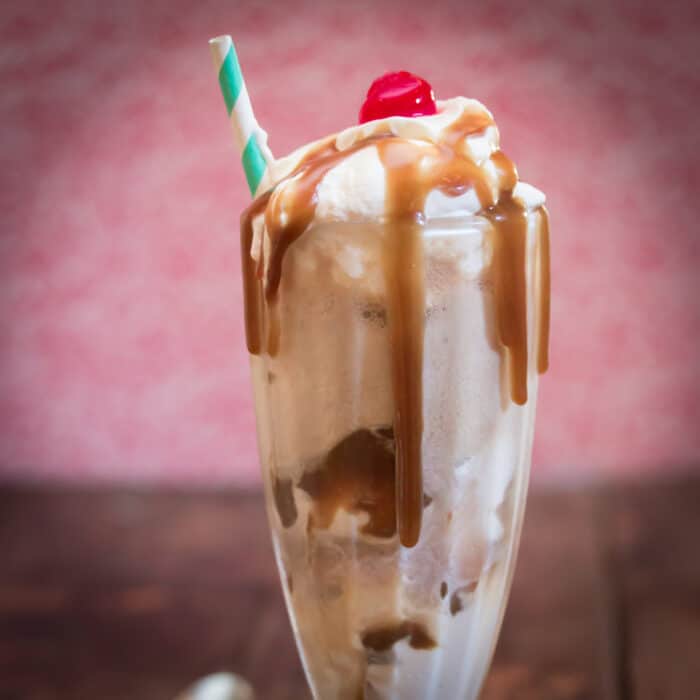 Whiskey Caramel Root Beer Float Square