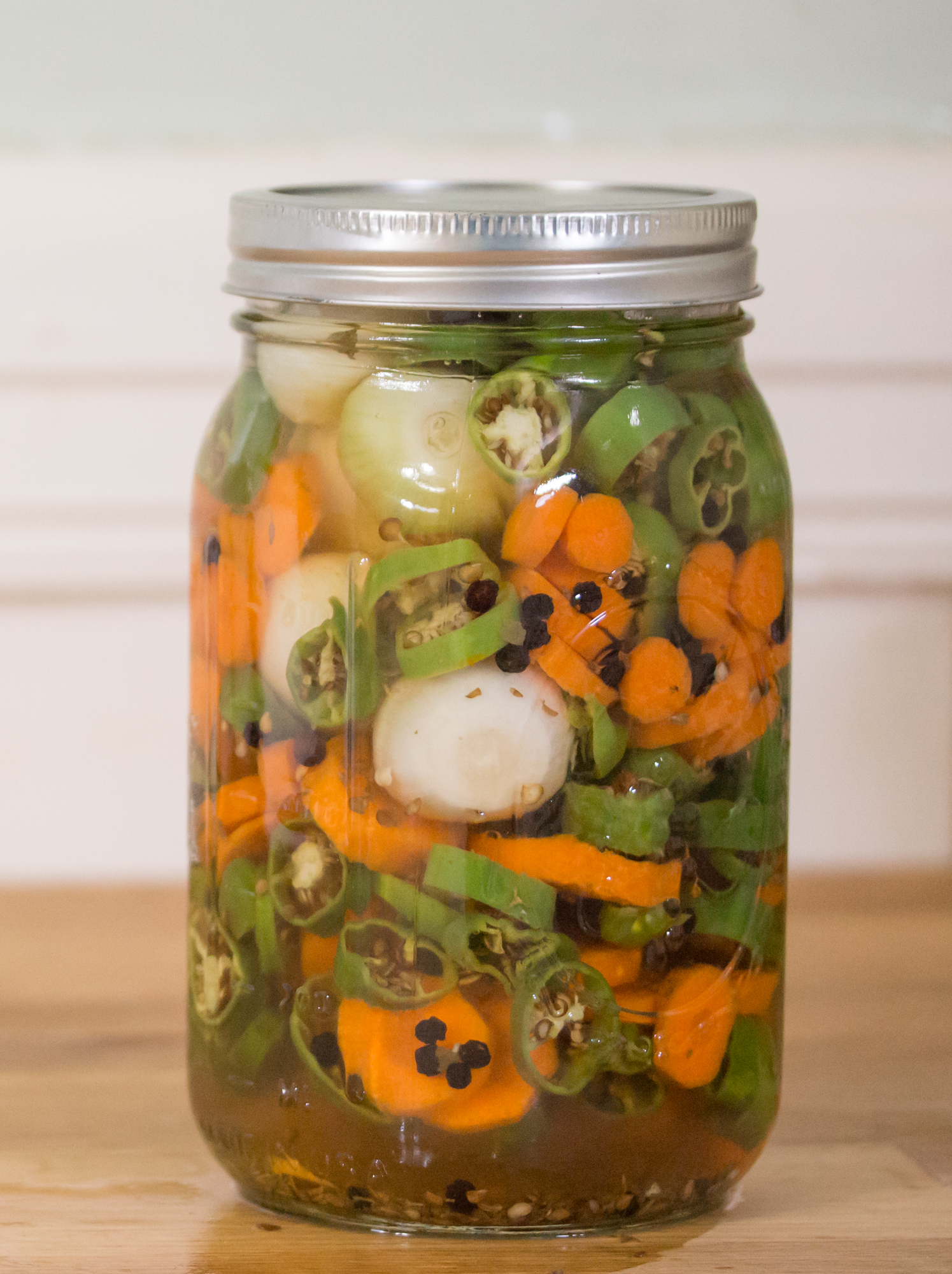 Mexican Style Pickled Peppers & Carrots