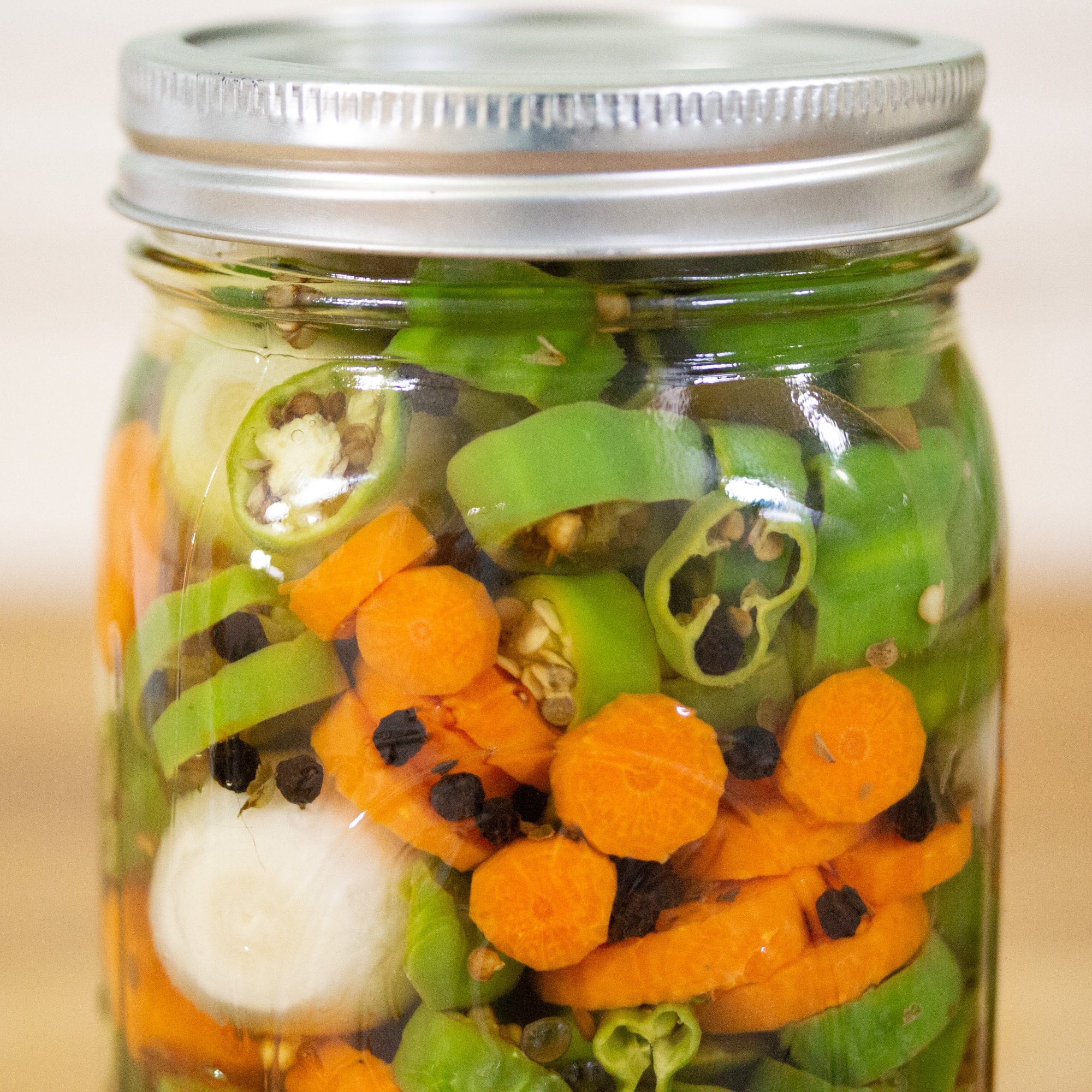 Mexican Style Pickled Peppers & Carrots