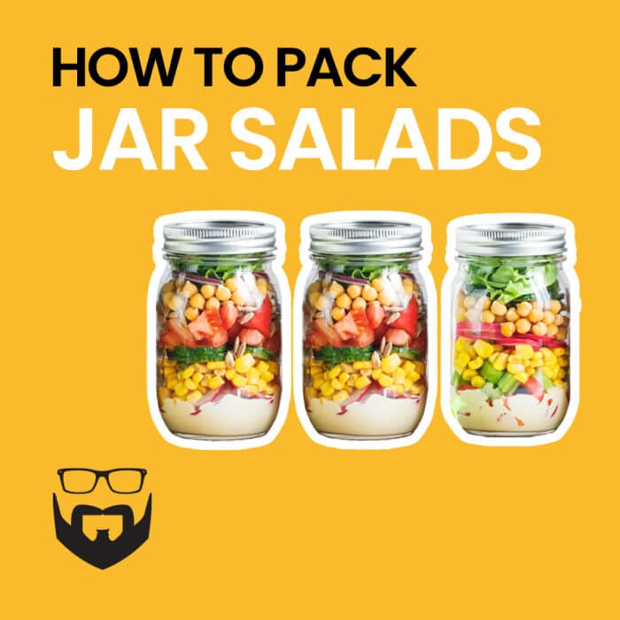 How to Pack a Jar Salad Square - Yellow