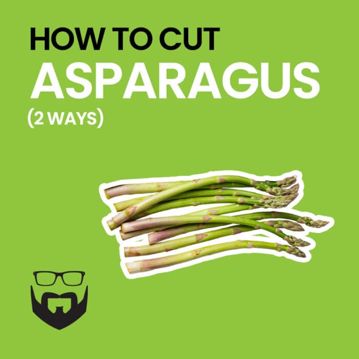 How to Cut Asparagus (2 Ways) Square - Green
