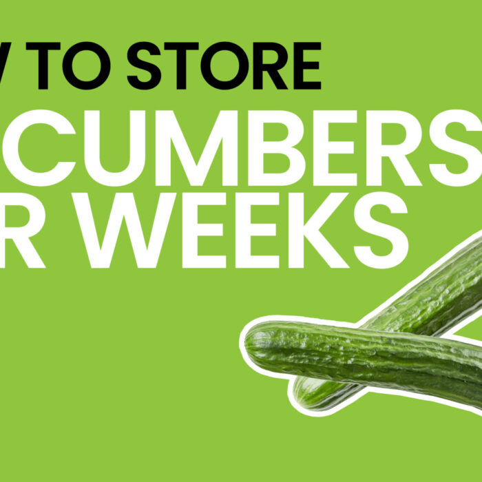 How to Store Cucumbers for Weeks Video - Green