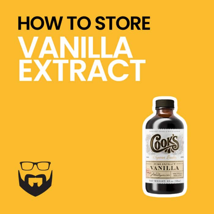 How to Store Vanilla Extract Square - Yellow