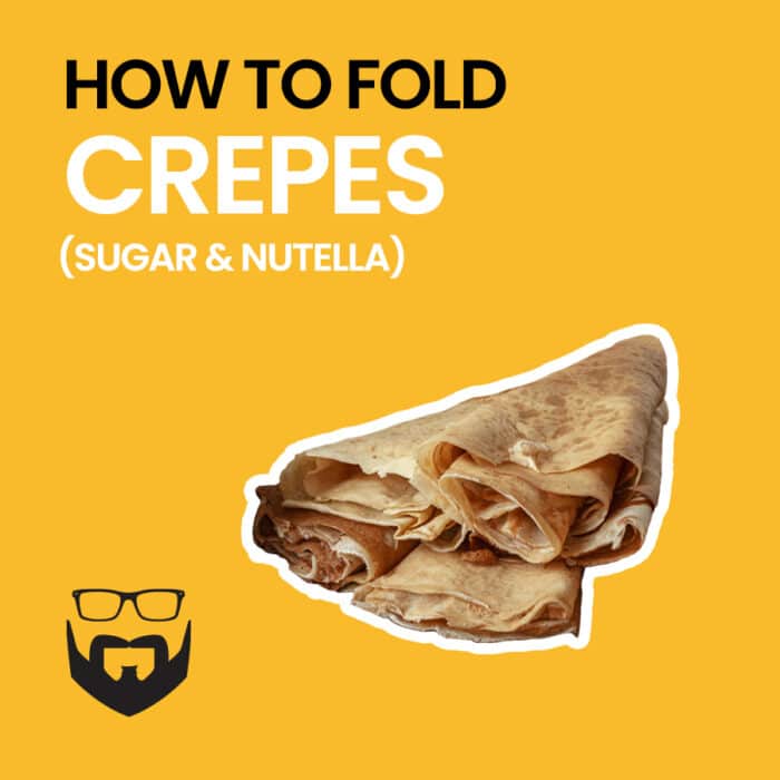 How to Fold Crepes (Sugar & Nutella) Square - Yellow