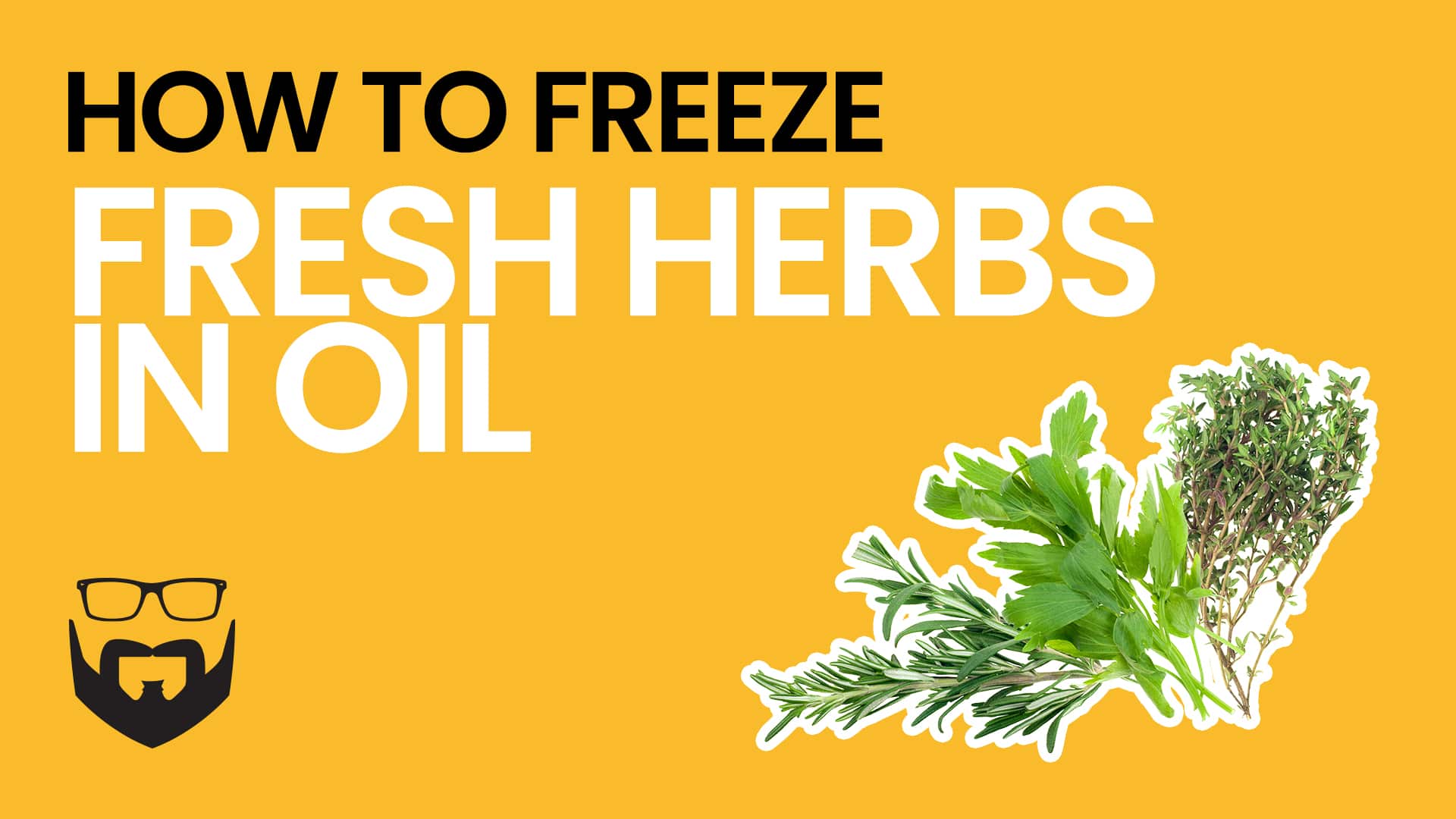 How to Freeze Fresh Herbs in Oil Video - Yellow