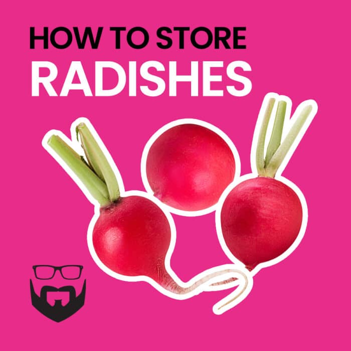 How to Store Radishes Square - Pink