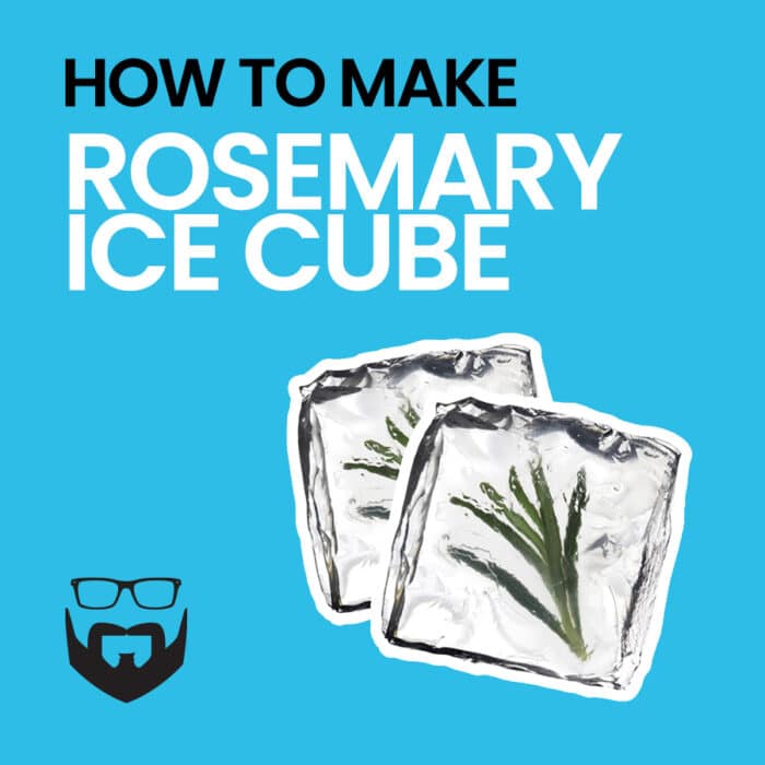 How to Make Frozen Herb Cubes with Rosemary Square - Blue