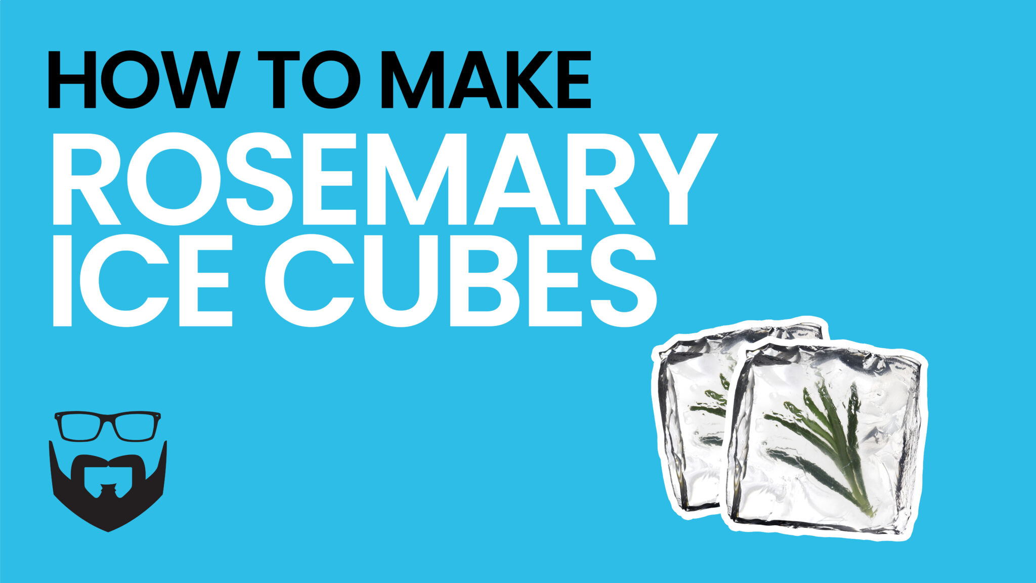 How to Make Frozen Herb Cubes with Rosemary Video - Blue