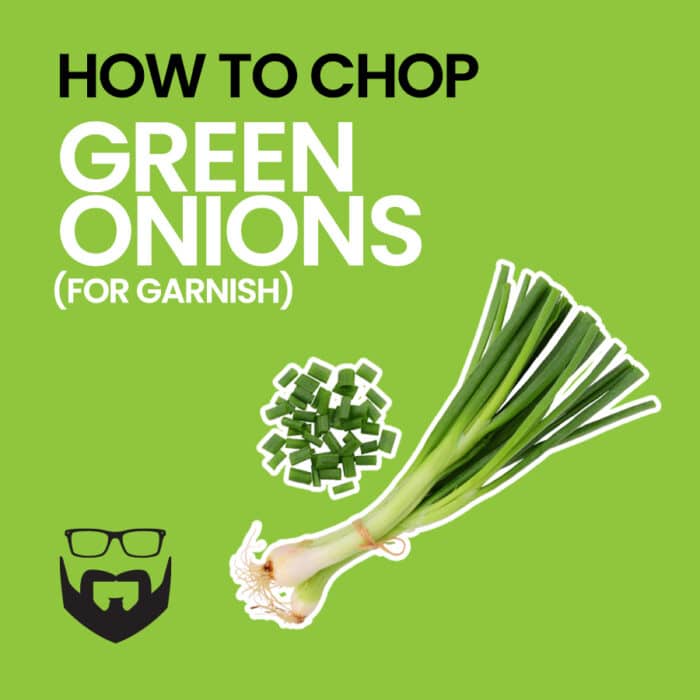 How to Chop Green Onions (for Garnish) Square - Green