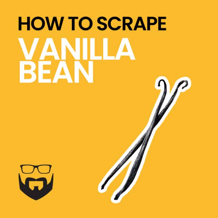 How to Scrape a Vanilla Bean Square - Yellow