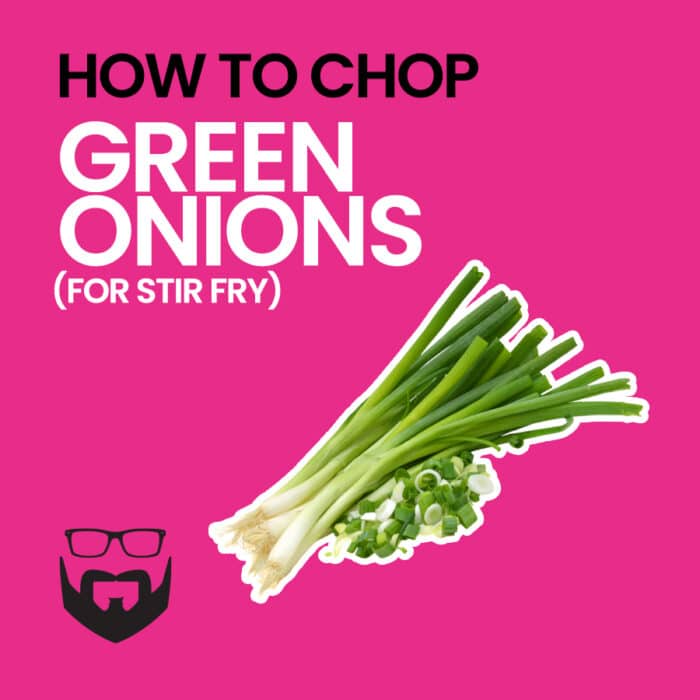 How to Chop Green Onions (for Stir Fry) Square - Pink