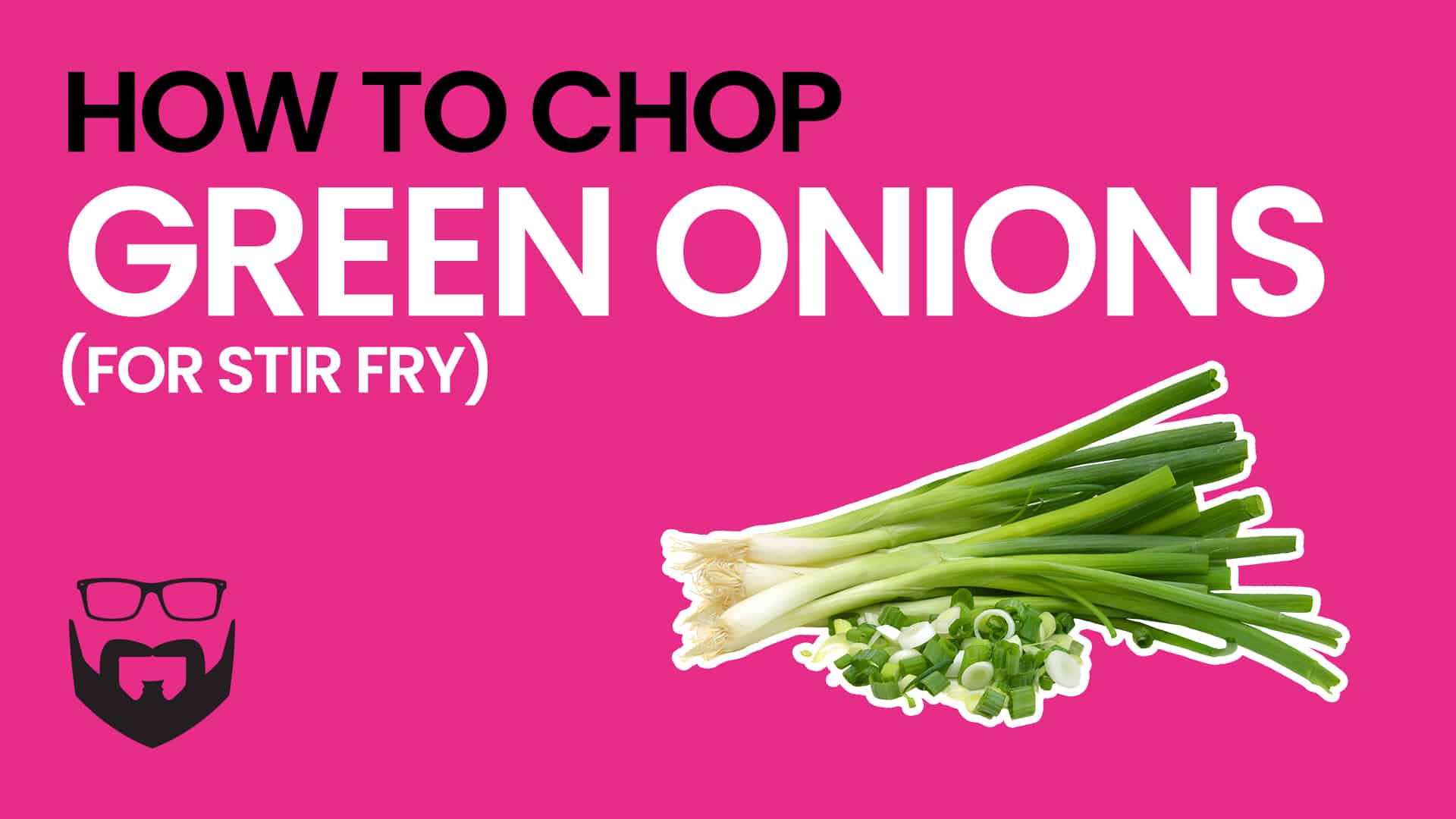 How to Chop Green Onions (for Stir Fry) Video - Pink