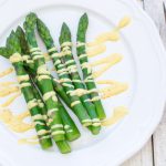 Asparagus with Curry Hollandaise Sauce 3