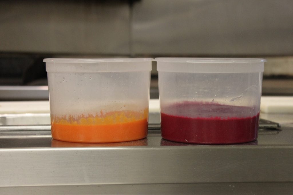 Beet Carrot Puree for Cocktail 1