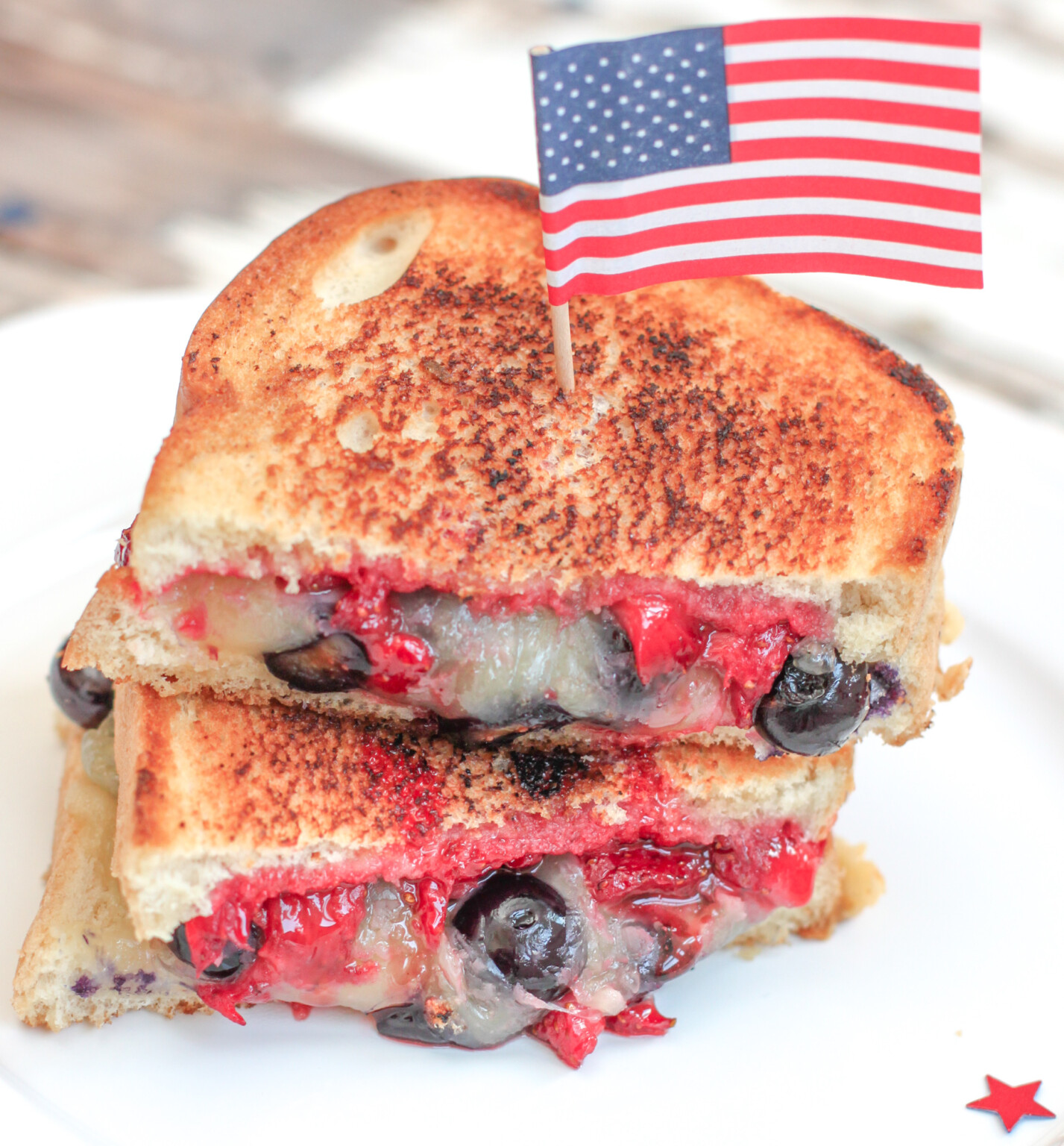 Strawberry & Blueberry Grilled Cheese Jerry James Stone