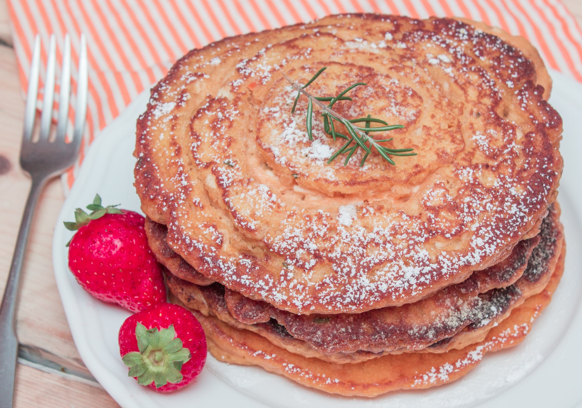 Butternut Squash, Rosemary & Vegan Ricotta Pancakes