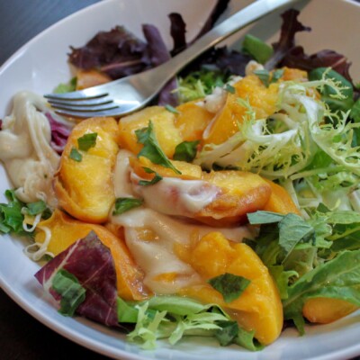 Caprese Salad with Bourbon Peaches Mozzarella Full 3
