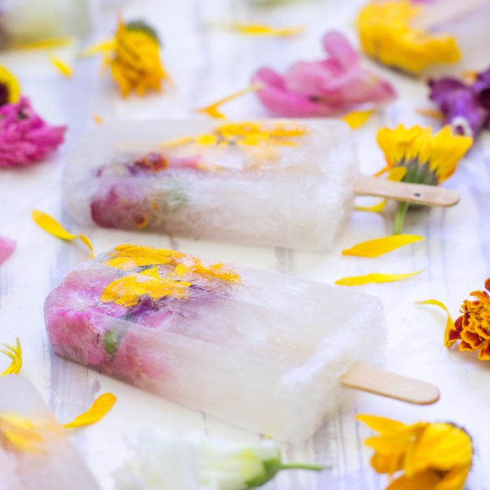 Champagne Flowers Popsicles 1