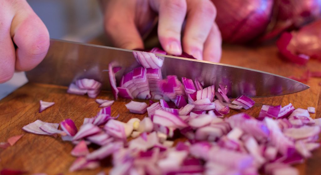 Chopped Red Onion 8