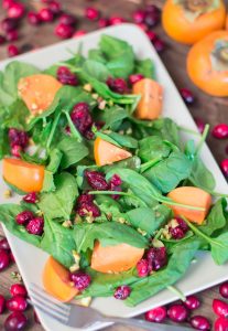 Cranberry Persimmon Spinach Salad 2