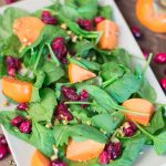 Cranberry Persimmon Spinach Salad 3