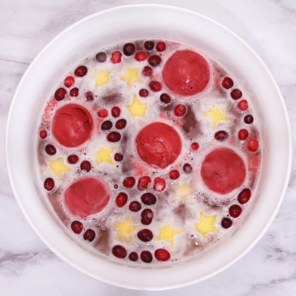 Cranberry Pineapple Sherbet Punch New Year’s Eve Recipe 1