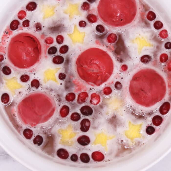 Cranberry Pineapple Sherbet Punch New Year’s Eve Recipe Main 1