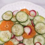 Cucumber Radish Salad with Citrus Vinaigrette Dressing Main 1