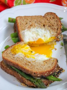 Egg in a Basket Grilled Cheese with Asparagus Full 2
